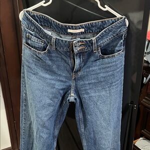 Women's Blue Straight Leg Jeans